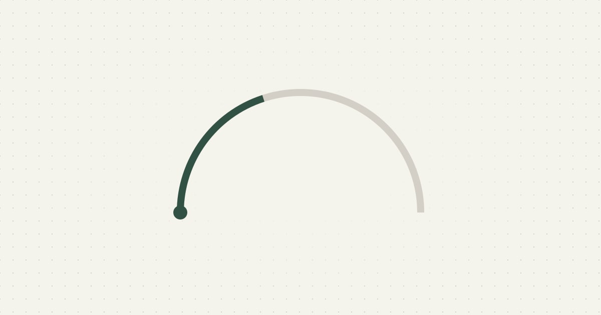 Ilustración de un arco recorrido parcialmente