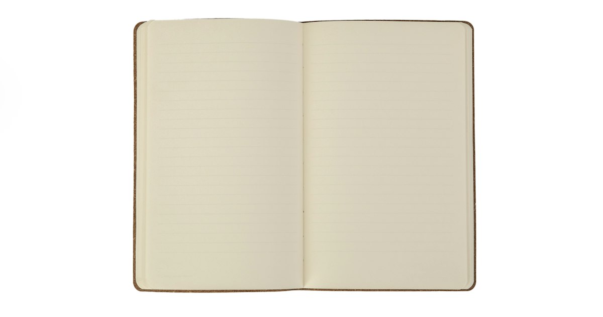 Cuaderno abierto con notas escritas a mano